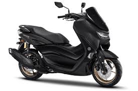 Black Yamaha NMAX scooter side view